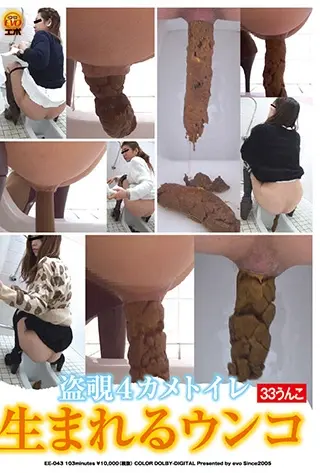 EE-043 盗覗4カメトイレ 生まれるウンコ Post エボ・ビジュアル Defecation Scatting
