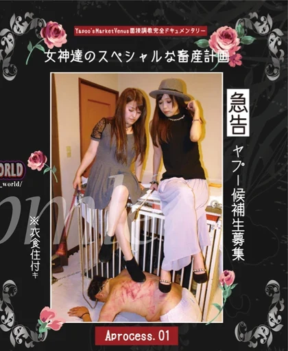 YVBD-16 大塚麻美, 宇佐木りん【BD】【01】■急告！！ヤプー候補生募集！！？衣食住付き～女神達のスペシャルな畜産計画 Aprocess．01 ヤプーズマーケット